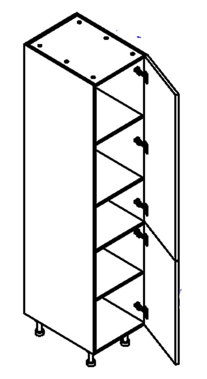 PANTRY CABINETS 2 DOORS - VINCE WHITE