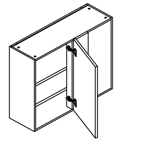 WALL BLIND CORNER CABINETS - VINCE WHITE