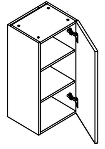 WALL CABINET 1 DOOR - VINCE WHITE