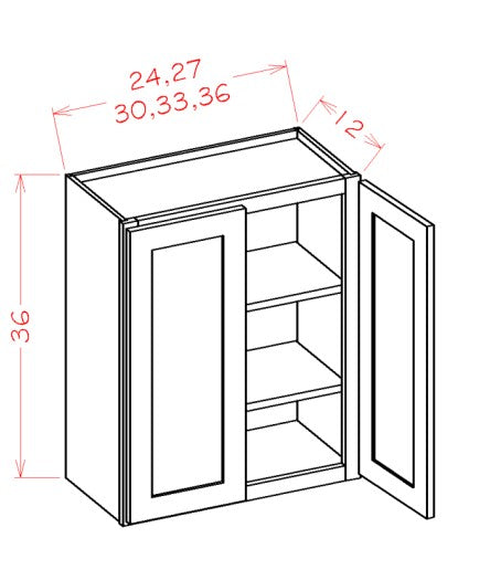 Double Door Wall Cabinets - 36