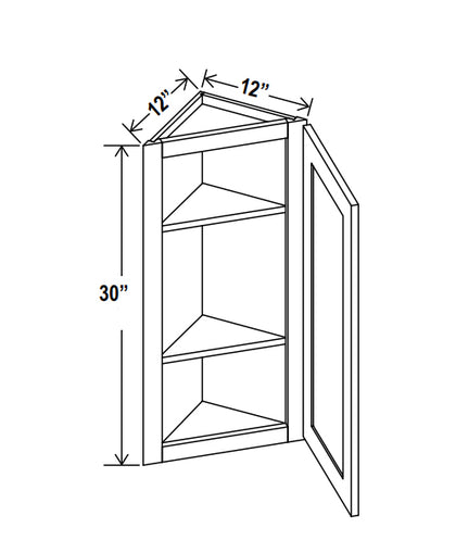 Angle Wall Cabinet - Trask - IB-Shaker Iron Black