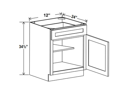 Base Cabinets - Trask - SA-Shaker Smokey Ash