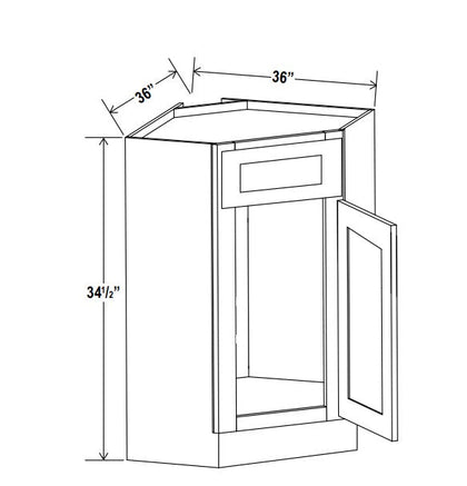 Sink Base Cabinet - Trask - AG-Shaker Aston Green