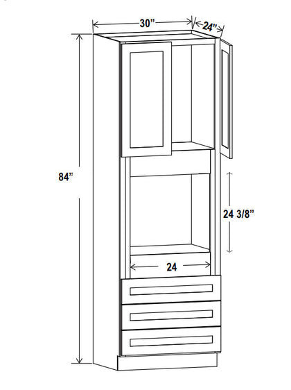 Oven Cabinet - Trask - TC-Shaker Treasure Chest