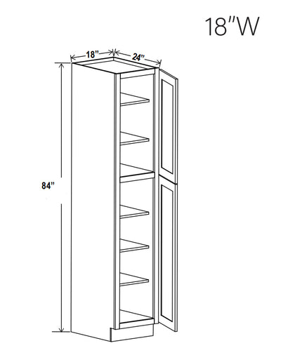 Wall Pantry - Trask - IB-Shaker Iron Black