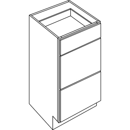 Vanity Drawer Base Cabinet Pyramid White
