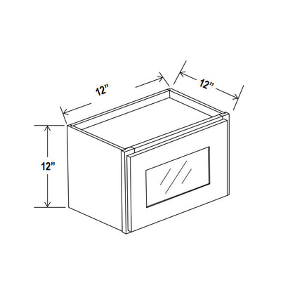 Wall Glass Door - Trask - TC-Shaker Treasure Chest