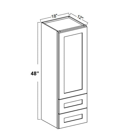Drawer Wall Cabinet - Trask - TC-Shaker Treasure Chest